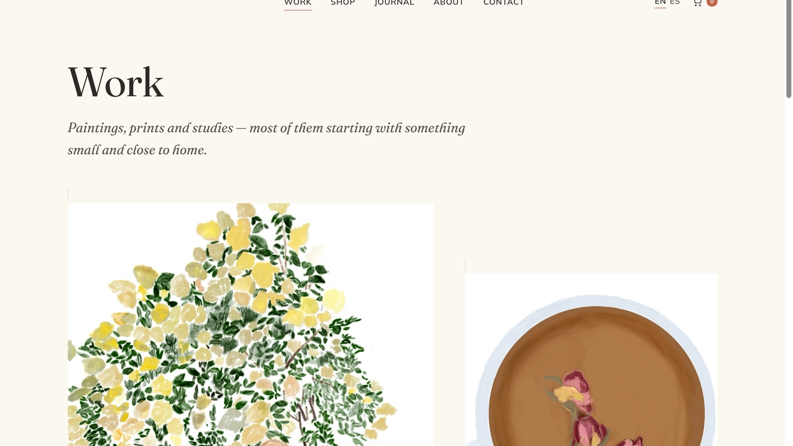Artist Portfolio & Print Shop view 4