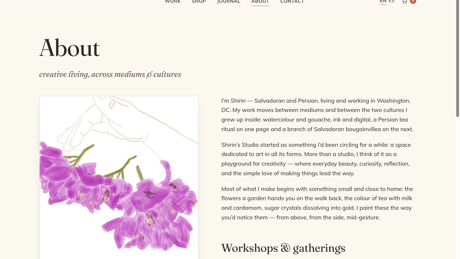 Artist Portfolio & Print Shop view 6