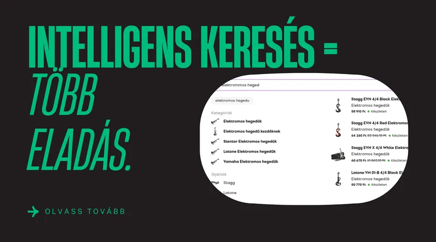 Mesterséges intelligencia által támogatott keresés webshopban