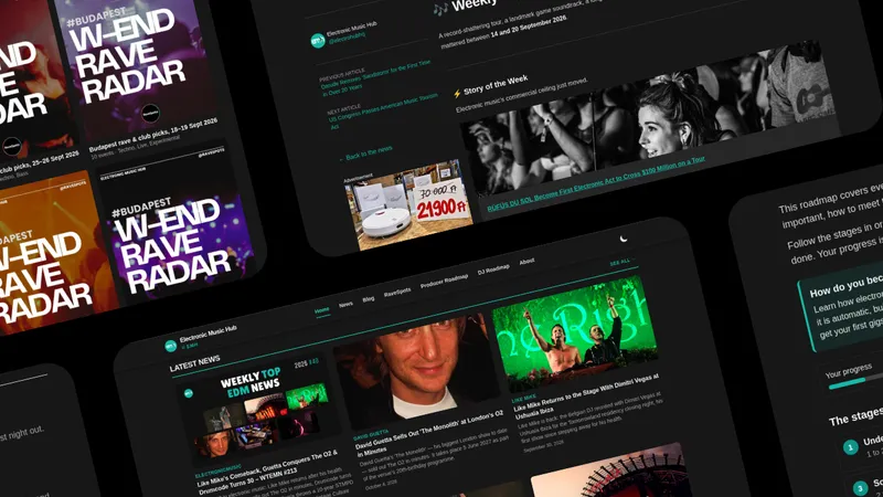 Electronic Music News Platform