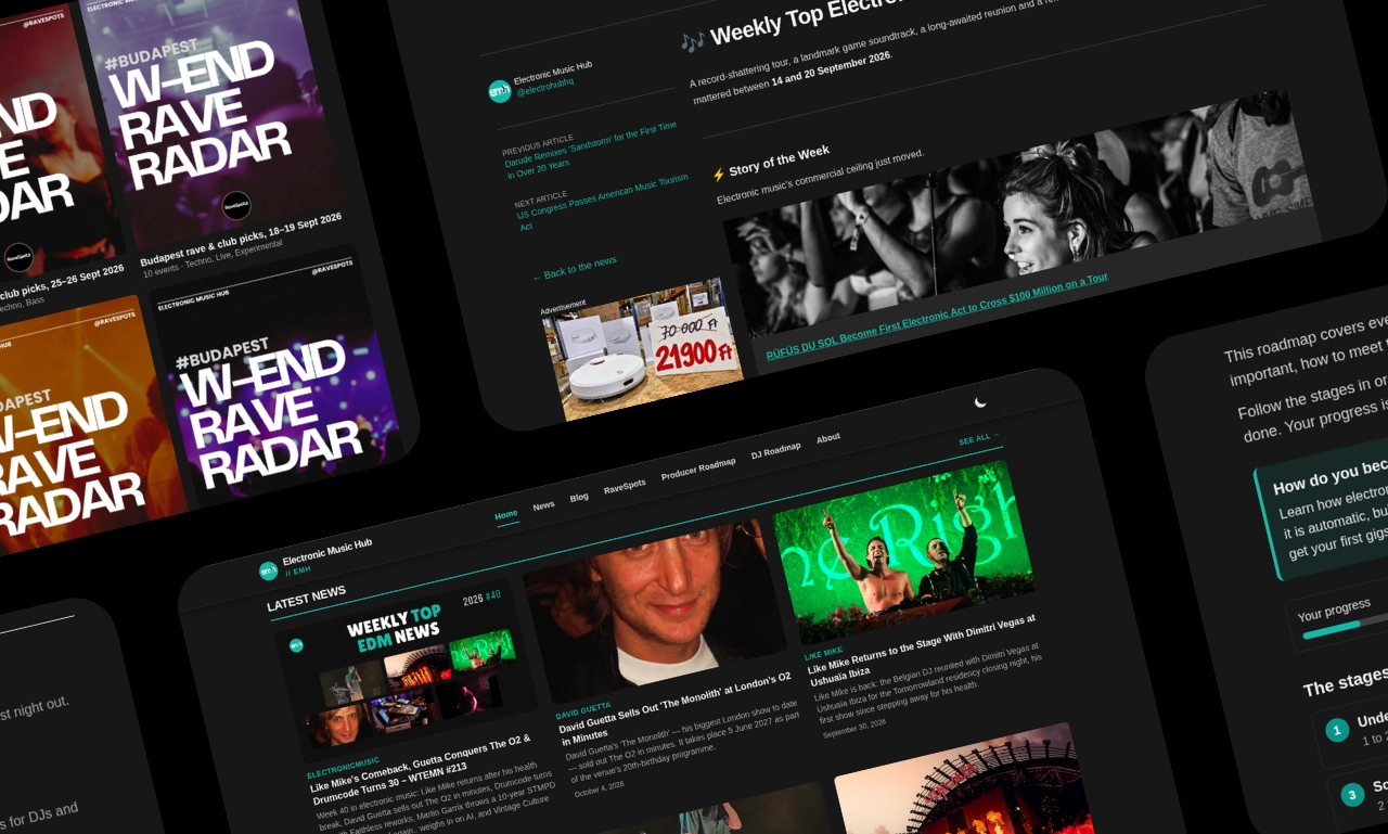 Electronic Music News Platform view 1