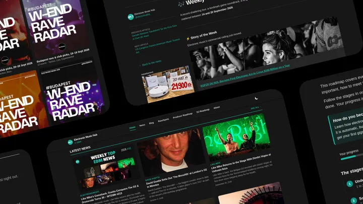 Electronic Music News Platform