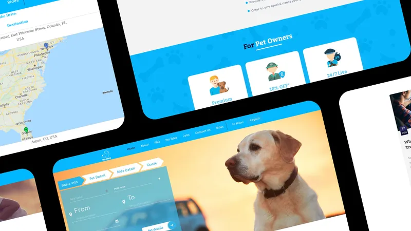 Pet Transportation Website with 24/7 Live Tracking