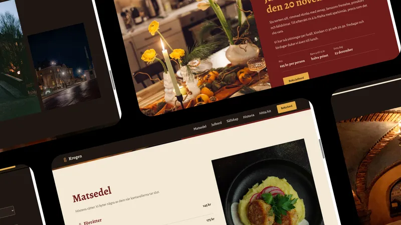 Cellar Restaurant Website