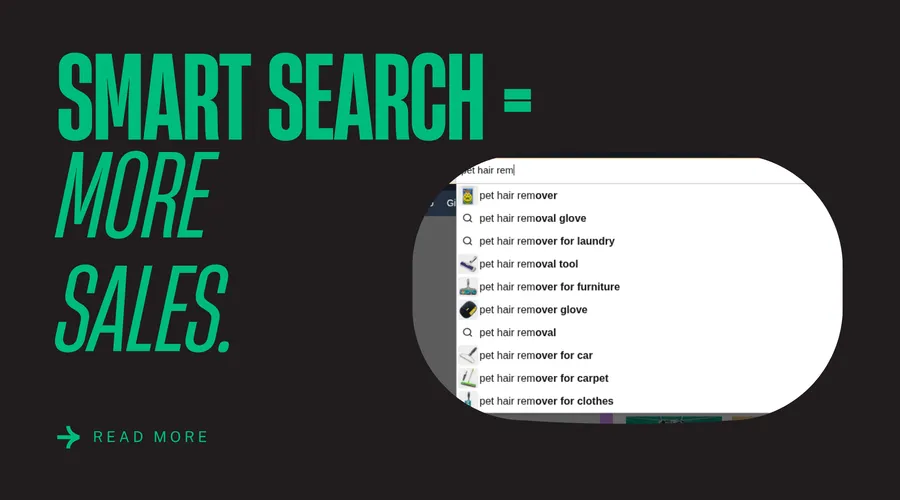 AI-powered search interface on an e-commerce website
