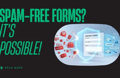 Filtering spam emails on a website