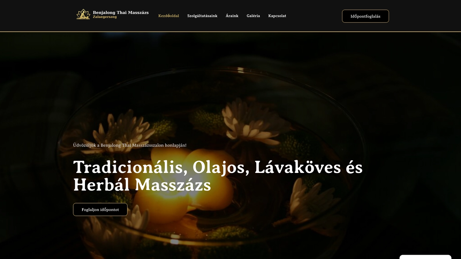 Wellness & Spa Booking Site view 1