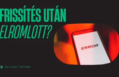 WordPress frissítés után megjelenő hiba a számítógép képernyőjén