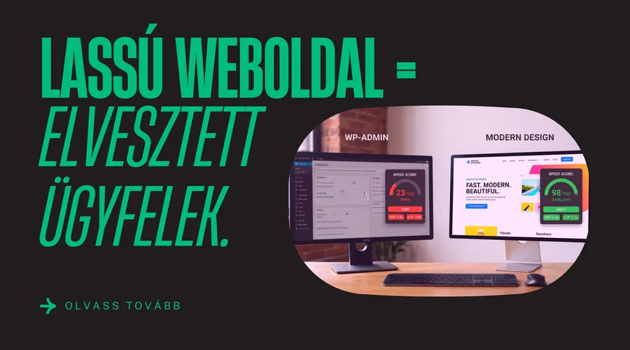 WordPress oldal sebességmérő dashboard
